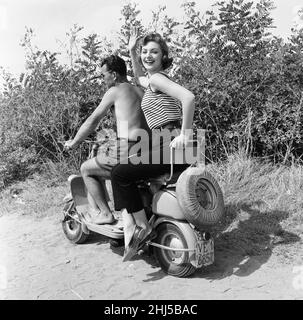 1956 Venice Film Festival, Freitag, 31st. August 1956. Unser Bild Zeigt ... Die italienische Schauspielerin Sylva Koscina. Stockfoto