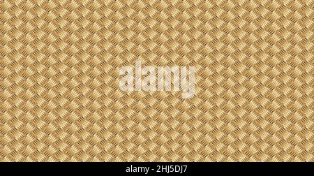 Panorama goldener Weidenhintergrund, sich wiederholende Elemente - Vektor-Illustration Stock Vektor