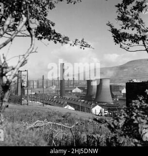 Tredegar, Blaenau Gwent, Wales. Gelegen innerhalb der historischen Grenzen von Monmouthshire. September 1960. Stockfoto