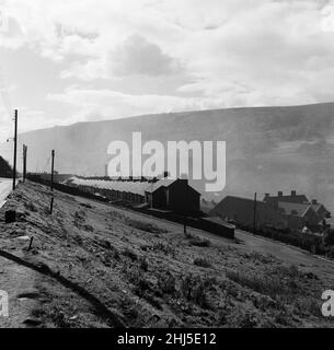 Tredegar, Blaenau Gwent, Wales. Gelegen innerhalb der historischen Grenzen von Monmouthshire. September 1960. Stockfoto