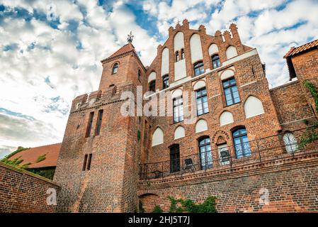 Torun, Polen - 11. August 2021. Ruinen der Burg von Teutonic Stockfoto