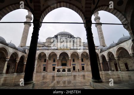 Süleymaniye-Moschee in Istanbul, Türkei. Stockfoto