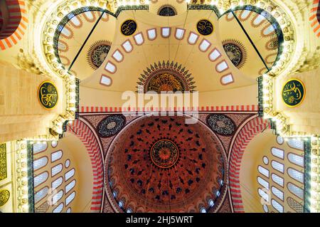 Süleymaniye-Moschee in Istanbul, Türkei. Stockfoto