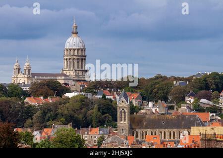 Basilika unserer Lieben Frau von der Unbefleckten Empfängnis. Boulogne-sur-Mer. Stockfoto