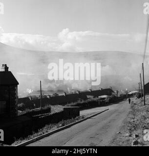 Tredegar, Blaenau Gwent, Wales. Gelegen innerhalb der historischen Grenzen von Monmouthshire. September 1960. Stockfoto