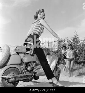 1956 Venice Film Festival, Freitag, 31st. August 1956. Unser Bild Zeigt ... Die italienische Schauspielerin Sylva Koscina. Stockfoto