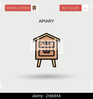 Apiary Simple Vector-Symbol. Stock Vektor