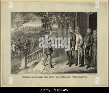 Kapitulation Napoleons III. Am Sept. 2D. 1870 Übergabe von Napoleon III. Stockfoto