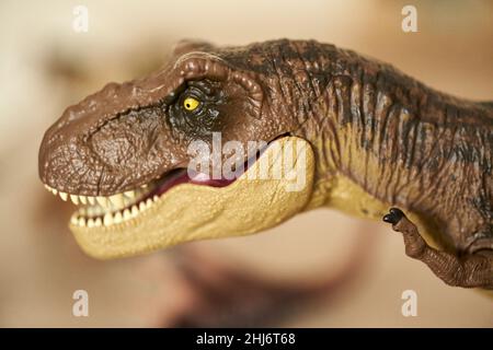 Mattel Tyrannosaurus Rex Spielzeug Stockfoto