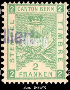 Schweiz Bern Umsatz 1892-1902 2FR - 48B III-96. Stockfoto