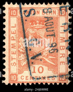 Schweiz Bern Umsatz 1892-1902 10c - 39A III-96 BERN. Stockfoto