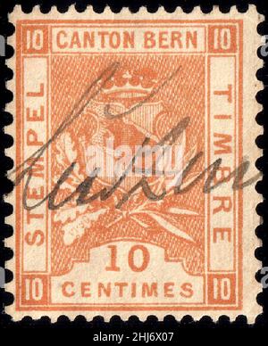 Schweiz Bern Umsatz 1892-1902 10c - 39A VI-96. Stockfoto