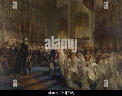 Sydney Prior Hall (1842-1922) - die Hochzeit des Herzogs von Connaught, 13th. März 1879 Stockfoto