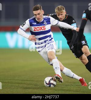 firo: 01/26/2022 Fuvuball: Fußball: 3rd Bundesliga, Saison 2021/2022 MSV Duisburg - 1.FC Magdeburg 0: 5 Einzelaktion, Niclas Stierlin, MSV Stockfoto