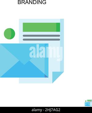 Einfaches Vektor-Symbol für das Branding. Illustration Symbol Design-Vorlage für Web mobile UI-Element. Stock Vektor