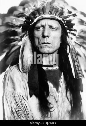 Chief war Eagle - Antike und Vintage-Foto - Native american / Indian / American Indian, c 1909. Stockfoto