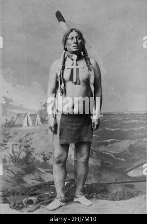 Gall, Hunkpapa Chief, Porträt - Antike und Vintage-Foto - Native american / Indian / American Indian. Hunkpapa-Stamm. 1885. Stockfoto