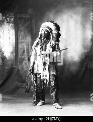 Chief American Horse - Sioux - Foto von Frank A. Rinehart, Omaha 1899 Stockfoto