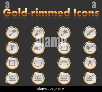 Design Icon Set Stock Vektor
