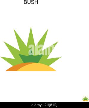 Einfaches Bush-Vektor-Symbol. Illustration Symbol Design-Vorlage für Web mobile UI-Element. Stock Vektor