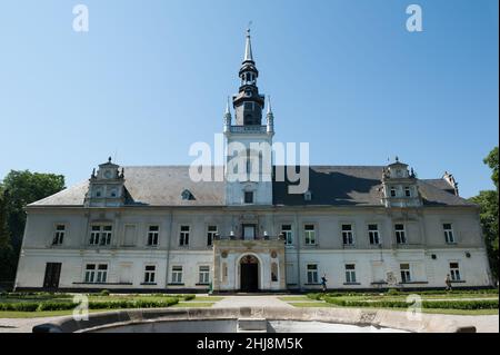 Palast in Tułowice, Woiwodschaft Opole, Polen Stockfoto