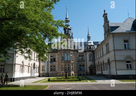 Palast in Tułowice, Woiwodschaft Opole, Polen Stockfoto