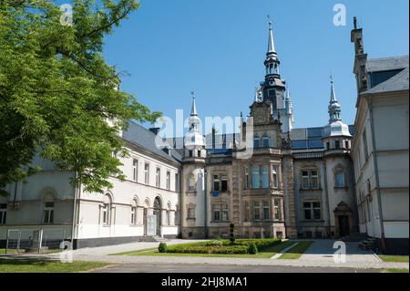 Palast in Tułowice, Woiwodschaft Opole, Polen Stockfoto