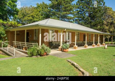 Henry Kendall Cottage wurde zwischen 1836-1840 von Peter Fagan unter Einsatz von Strafgefangenen in West Gosford, NSW, Australien, erbaut Stockfoto