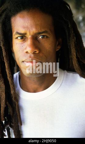 Eddy Grant Videoaufnahme für „Romancing the Stone“ St. Lucia 1984 Stockfoto