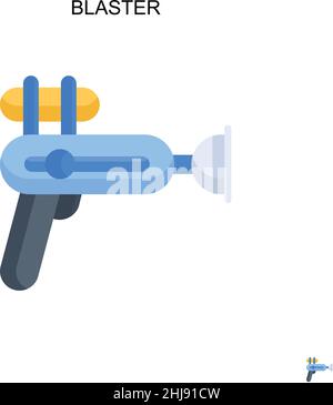 Einfaches Vektorsymbol „Blaster“. Illustration Symbol Design-Vorlage für Web mobile UI-Element. Stock Vektor