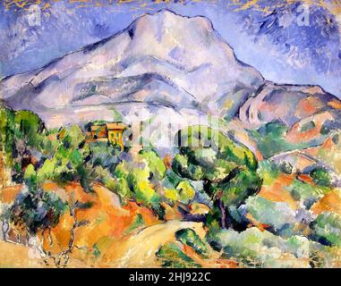 Mount Sainte-Victoire von Paul Cezanne (1839-1906), Öl auf Leinwand, c. 1896-98 Stockfoto