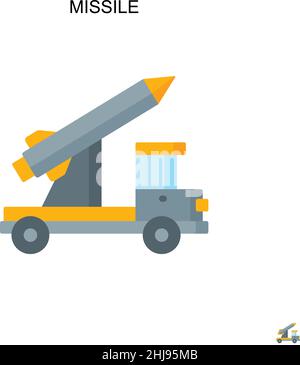 Einfaches Vektorsymbol für Raketen. Illustration Symbol Design-Vorlage für Web mobile UI-Element. Stock Vektor