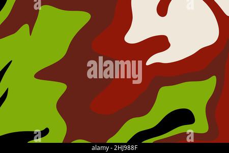 Weicher pastellfarbener Hintergrund mit fließenden Formen. Abstrakte Illustration mit Farben. Stockfoto
