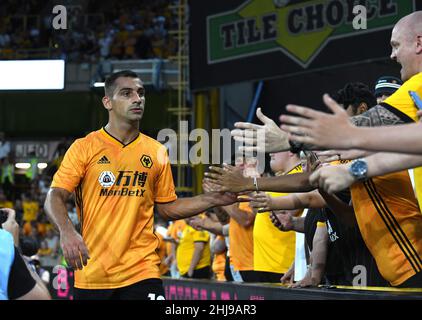 Wölfe Fußballspieler Jonny Otto Wolverhampton Wanderers gegen Crusaders 25/07/2019 UEFA Europa League Stockfoto