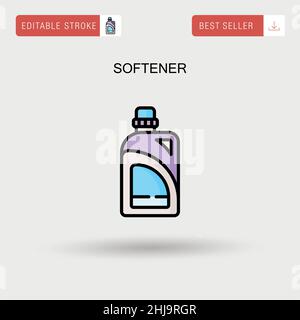 Einfaches Vektorsymbol für Weichmacher. Stock Vektor