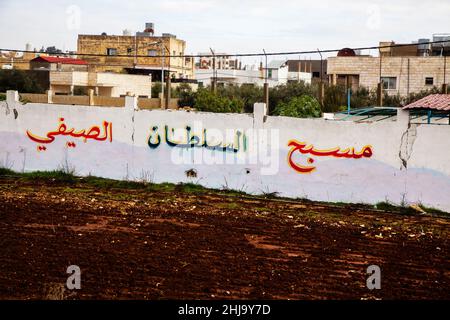 Tägliches Leben entlang der Straßen von Amman Stockfoto