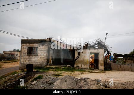 Tägliches Leben entlang der Straßen von Amman Stockfoto