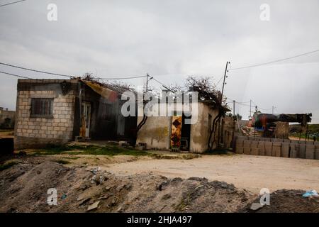 Tägliches Leben entlang der Straßen von Amman Stockfoto