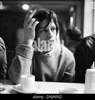 Mick Jagger, Leadsänger der Rolling Stones, September 1964 Stockfoto