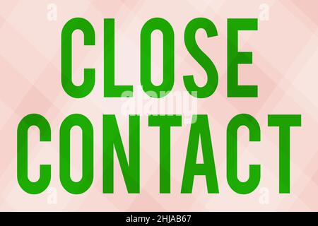 Handschrift Text Kontakt schließen. Business-Schaufenster mit einer Geschichte der direkten Exposition gegenüber einer kasepatienten Linie illustrierte Hintergründe mit verschiedenen Stockfoto
