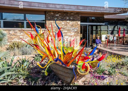 Chihuly In The Garden, Fiori Boat, 2018 Stockfoto