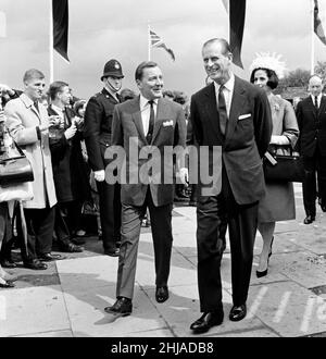 Seit der Geburt von William Shakespeare in Stratford-upon-Avon feiern wir 400 Jahre. Abgebildet ist Prinz Philip, Herzog von Edinburgh. 23rd. April 1964. Stockfoto