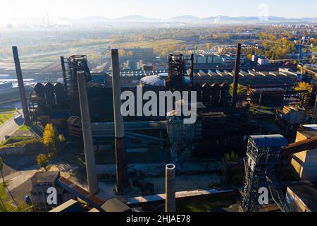 Geschlossenes metallurgisches Werk in Vitkovice, Ostrava, Tschechische Republik Stockfoto