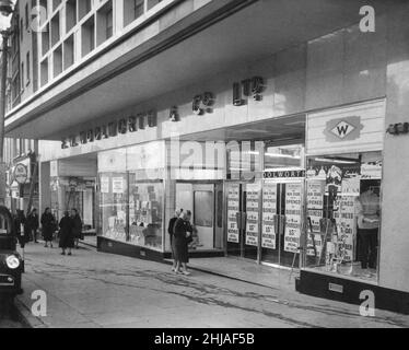 F W Woolworth Department Store, Liverpool, 14th. November 1962. Neues Geschäft in der London Road wird eröffnet. Stockfoto