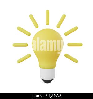 3D Geschäftsbetrieb mit Ideenkonzept Stockfoto