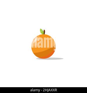 Cartoon Orange Obst flachen Design. vektor-Illustration Stock Vektor