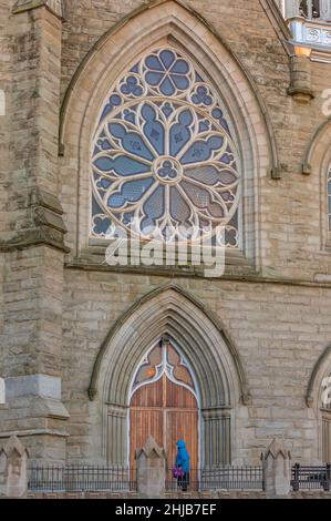 Die Holy Rosary Cathedral, Downtown Vancouver. Die Holy Rosary Cathedral in der Innenstadt von Vancouver Stockfoto