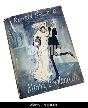 Klassiker Merry England von Ronald Searle Erstausgabe, erschienen 1956 Stockfoto