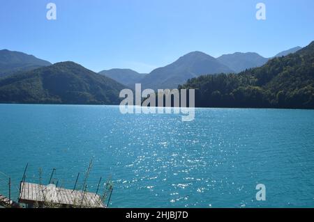 Lago di Ledro Stockfoto