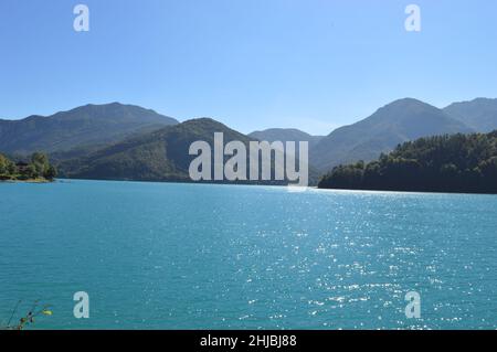 Lago di Ledro Stockfoto